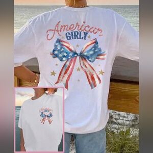 6/$28❗️American Girly Graphic T-Shirt 🇺🇸
